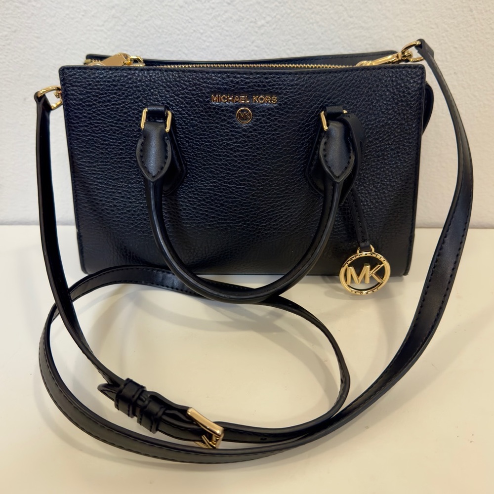 Michael Kors Small Pebbled Leather Crossbody Satchel